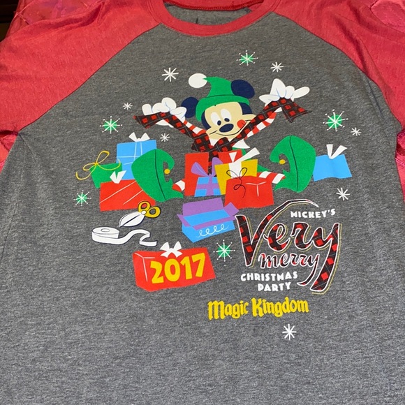 Disney Tops - Disney parks magic kingdom mickeys very merry Christmas party tee